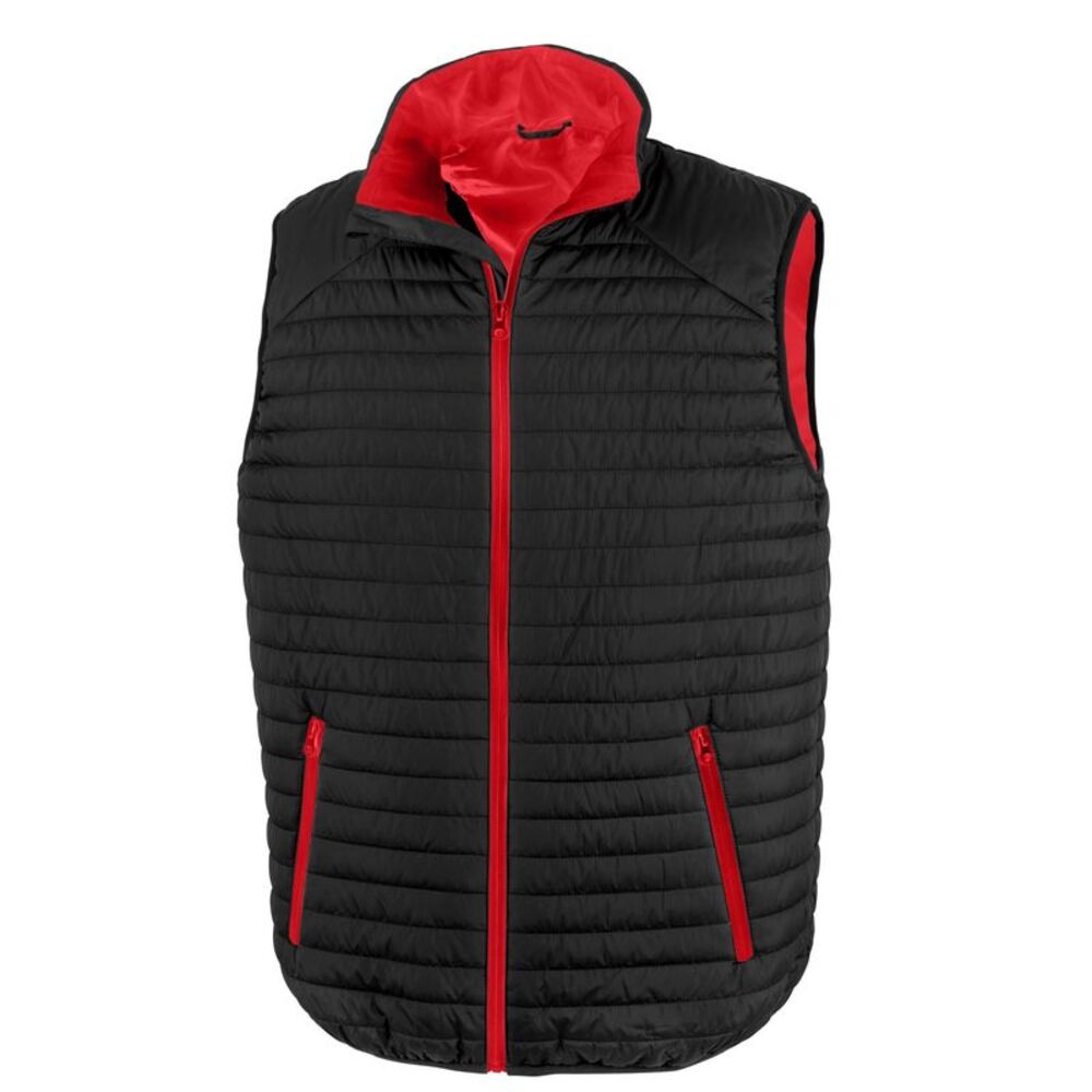 Result Unisex Adult Thermoquilt Vest / Black/Red
